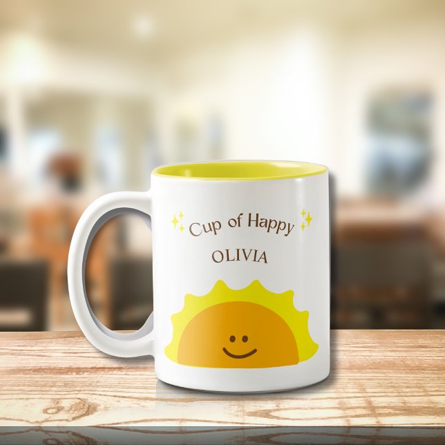 Copa de Feliz Sunshine Moderno Cute Mug Motivacion (Subido por el creador)