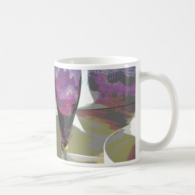 Copa de flauta morada con sombra (Derecha)