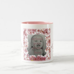 Copa de Flores personalizados Mug Flores Rosa Pers