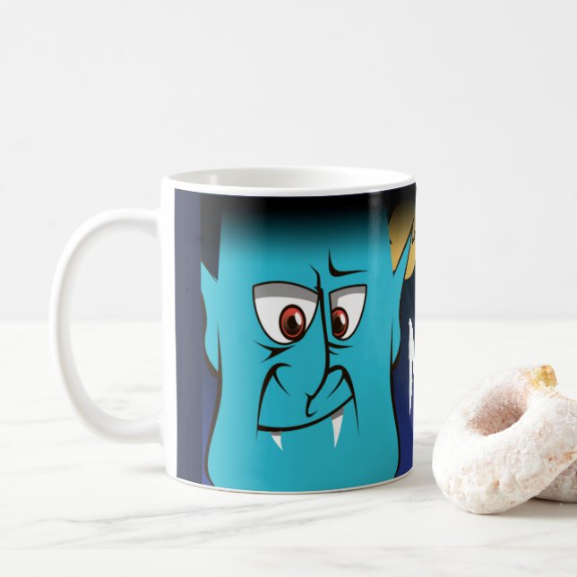 Copa de Fútbol Personalizado de Vampiro de Hallowe (Con donut)