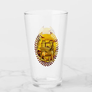 Copa de Glass de Asiria Dorada