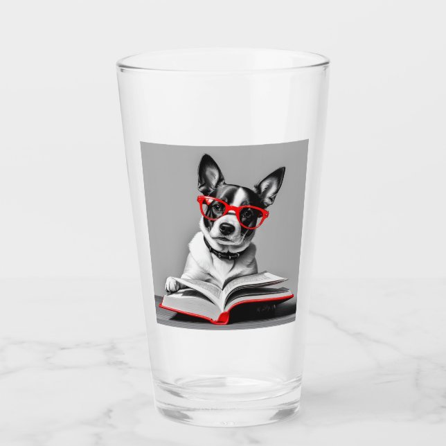 Copa de Glass del Libro de Lectura de Perro (Anverso)