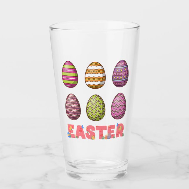 Copa de Glass Eggs Happy Easter Day (Anverso)