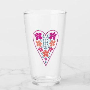 Copa de Glass Folky Floral