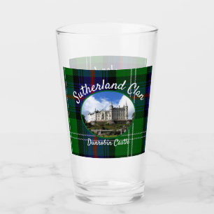 Copa de Glass Tartán Castillo de Clan Sutherland