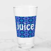 copa de jugo de vidrio