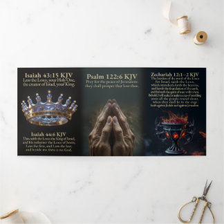 Copa de la temblorosa tarjeta Tri-Fold KJV