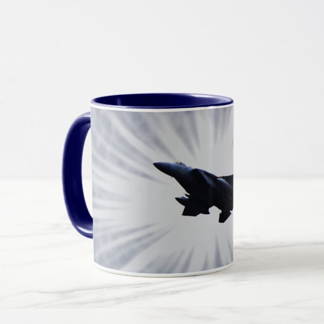 Copa de Mug de Arte Jet Fighter F 15 (Anverso izquierdo)