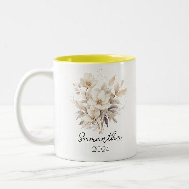 Copa de Mug de Flor de Nacimiento (Izquierda)