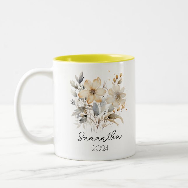 Copa de Mug de Flor de Nacimiento (Izquierda)