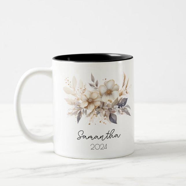 Copa de Mug de Flor de Nacimiento (Izquierda)