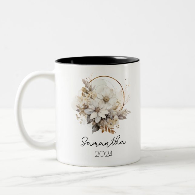 Copa de Mug de Flor de Nacimiento (Izquierda)