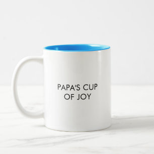 Copa de Papa de graciosa taza de café