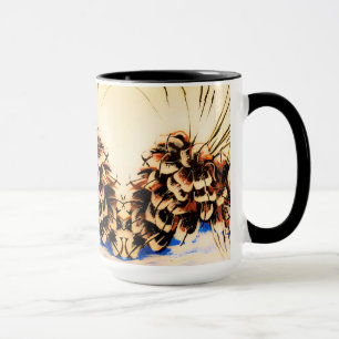 Copa de Pinecona Azul Vintage