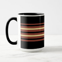 Copa de tazas de café a rayas negras - Moda modest