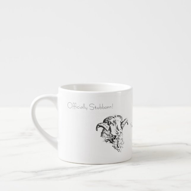 Copa de tazas de café de cabeza de oveja con terqu (Izquierda)