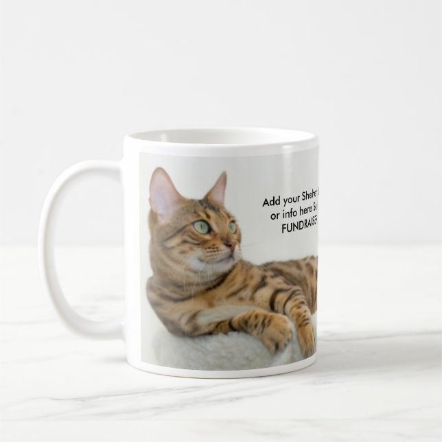 Copa de tazas de café de RESCATE de gato (Izquierda)
