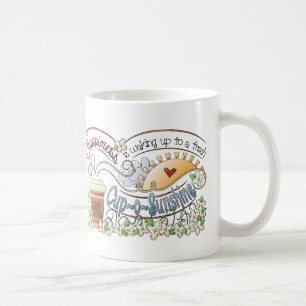 Copa de tazas de café de tazón fresco al sol