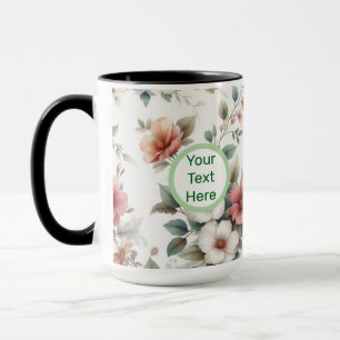 Copa de tazas de café inicial de Personalizable co