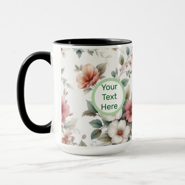 Copa de tazas de café inicial de Personalizable co (Izquierda)