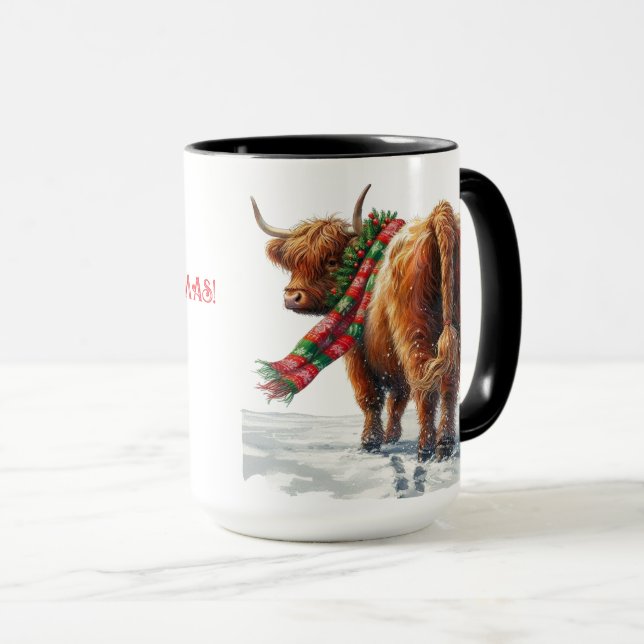 Copa de tazas de café "Moo-ry Navidades" de vaca d (Anverso derecho)