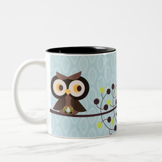 Copa de tazas de café nocturno de Woodland Hoot (Izquierda)