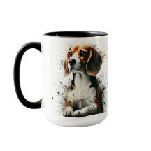 Copa de tazas de café salpicado de Beagle