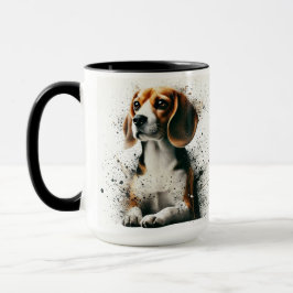 Copa de tazas de café salpicado de Beagle