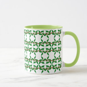Copa de tazas de té de patrón verde