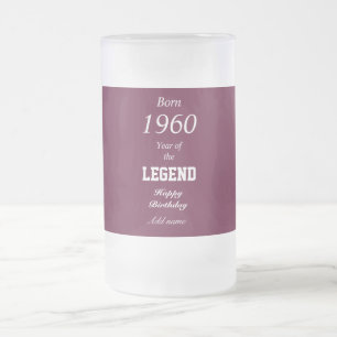 Copa de tazas de vidrio de cumpleaños personalizad