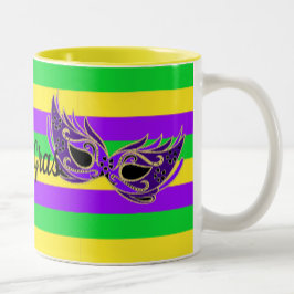 Copa de té de café de la taza de café de Mardi Gra