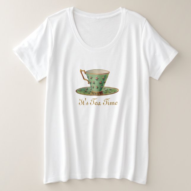 Copa de Té Victoriana Vintage (Anverso del diseño)