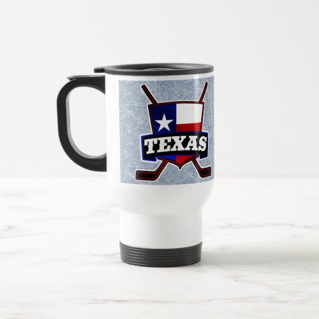 Copa de Viajes con Bandera de Hockey de Texas (Izquierda)