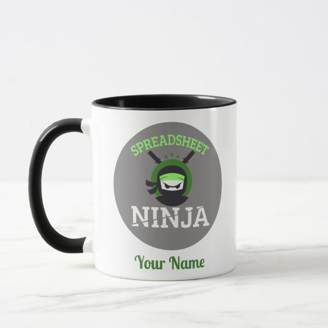 Copa de Viajes Ninja Mug de personalizable (Izquierda)