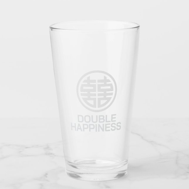 Copa de Vidrio Beber/Doble Felicidad/Copa de Vidri (Anverso)