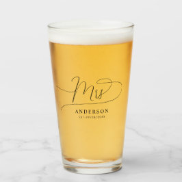 Copa de Vidrio Clásica de color negro y crema