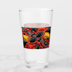 Copa de vidrio con colores alemanes