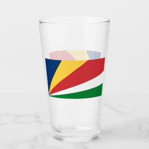 Copa de vidrio con colores de Seychelles