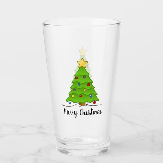 Copa de Vidrio de Árbol de Navidad (Anverso)