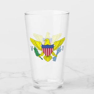 Copa de Vidrio de Bandera de las Islas Vírgenes