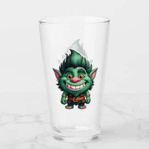 Copa de Vidrio de ilustracion Happy Little Troll C