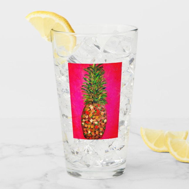 Copa de vidrio de piña (Anverso (hielo))