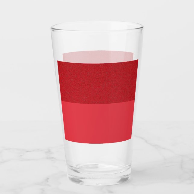 Copa de vidrio de pinta roja de tomate de dos tono (Anverso)