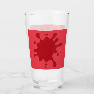 Copa de Vidrio de Pintura Roja de Tomate personali