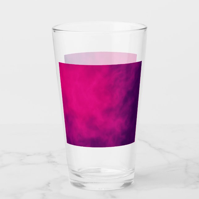 Copa de Vidrio Magenta personalizado (Anverso)