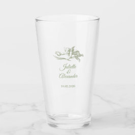 Copa de vidrio para boda Sage Toile de Jouy con qu