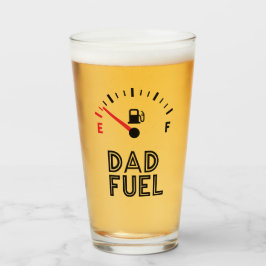 Copa de vidrio para consumo de cerveza "Dad Fuel"