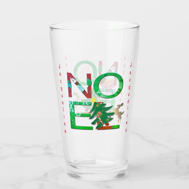Copa de Vidrio para Navidades Noel (Reverso)