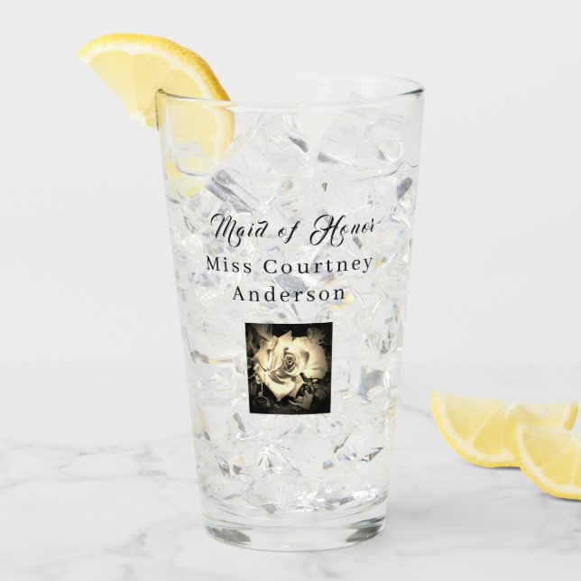 Copa de Vidrio para Rosas Elegantes (Anverso (hielo))