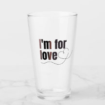 Copa de vidrio por amor. Hermosa inscripción